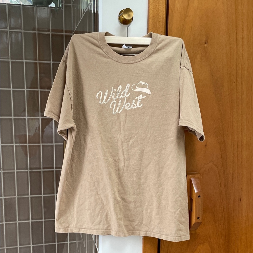 Tan Wild West Graphic T-Shirt
